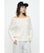 OVER RIB OFF SHOULDER トップス