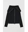 BIG COLLAR ZIP UP ニットトップス