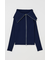 BIG COLLAR ZIP UP ニットトップス