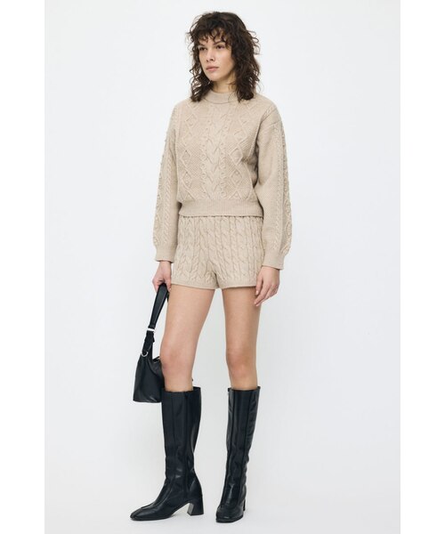 CABLE KNIT ショーツ｜マウジーの通販｜&mall（アンドモール）三井