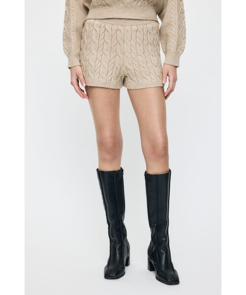 CABLE KNIT ショーツ｜マウジーの通販｜&mall（アンドモール）三井
