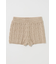 CABLE KNIT ショーツ