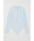 WITH COLLAR KNIT ボディースーツ