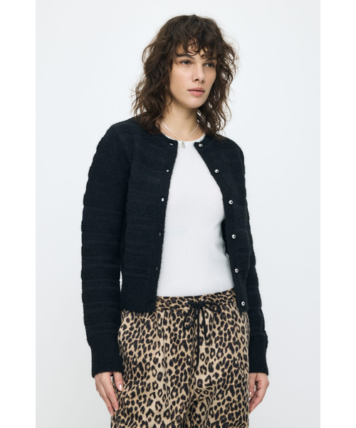 SHADOW STRIPE KNIT カーディガン｜マウジーの通販｜&mall（アンド