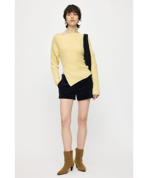 ASYMMETRY RIB ニット｜マウジーの通販｜&mall（アンドモール）三井