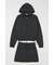 ZIP UP PARKA & PLEATED ミニスカート