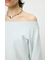 SIDE SLIT OFF SHOULDER スウェット