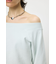 SIDE SLIT OFF SHOULDER スウェット
