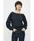 SIDE SLIT OFF SHOULDER スウェット