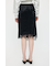 LACE TRIM VELVET スカート