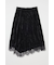 LACE TRIM VELVET スカート