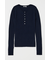 SILK MIX HENRY NECK トップス