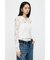 LACE HENRY NECK トップス