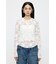 LACE HENRY NECK トップス