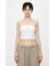 SQUARE NECK BARE キャミトップス