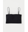 SQUARE NECK BARE キャミトップス