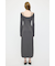 OPEN NECK KNIT LONG ドレス