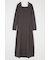 OPEN NECK KNIT LONG ドレス