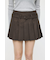 LOW SLUNG PLEATED MINI スカート