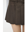 LOW SLUNG PLEATED MINI スカート