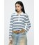 BORDER POLO KNIT TEE