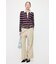 BORDER POLO KNIT TEE