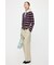 BORDER POLO KNIT TEE