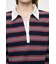 BORDER POLO KNIT TEE