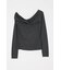 ASYMMETRY TWIST NECK トップス