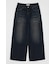 DIRT EFFECTED WIDE STRAIGHT デニムパンツ