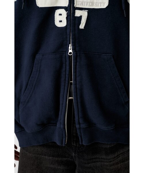 COLLEGIATE ZIP フーディー｜マウジーの通販｜&mall（アンドモール