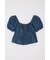 DENIM PUFF ブラウス