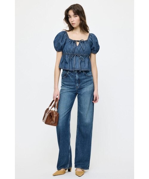 moussy マウジー TENCEL(TM) DENIM ストレートデニム 新作 TENCEL(TM) DENIM ストレート｜マウジーの通販｜&mall（アンドモール