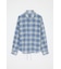 FADE CHECK SHEER OVER シャツ