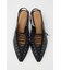 POINTED LACE UP ミュール