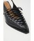 POINTED LACE UP ミュール