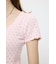 EYELET BUTTON UP トップス