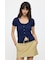 EYELET BUTTON UP トップス