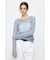 BOAT NECK MESH KNIT トップス