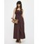 COTTON GATHER CAMI ドレス