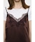 LACE SATIN SLIP ドレス