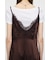 LACE SATIN SLIP ドレス
