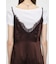 LACE SATIN SLIP ドレス