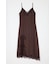 LACE SATIN SLIP ドレス