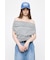 DRAPE OFF SHOULDER CUT トップス
