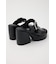 CROCO CHUNKY HEEL サンダル