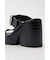 CROCO CHUNKY HEEL サンダル