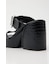 CROCO CHUNKY HEEL サンダル