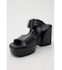 CROCO CHUNKY HEEL サンダル