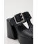 CROCO CHUNKY HEEL サンダル